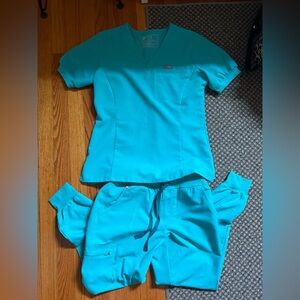 Figs terquoise Scrub set